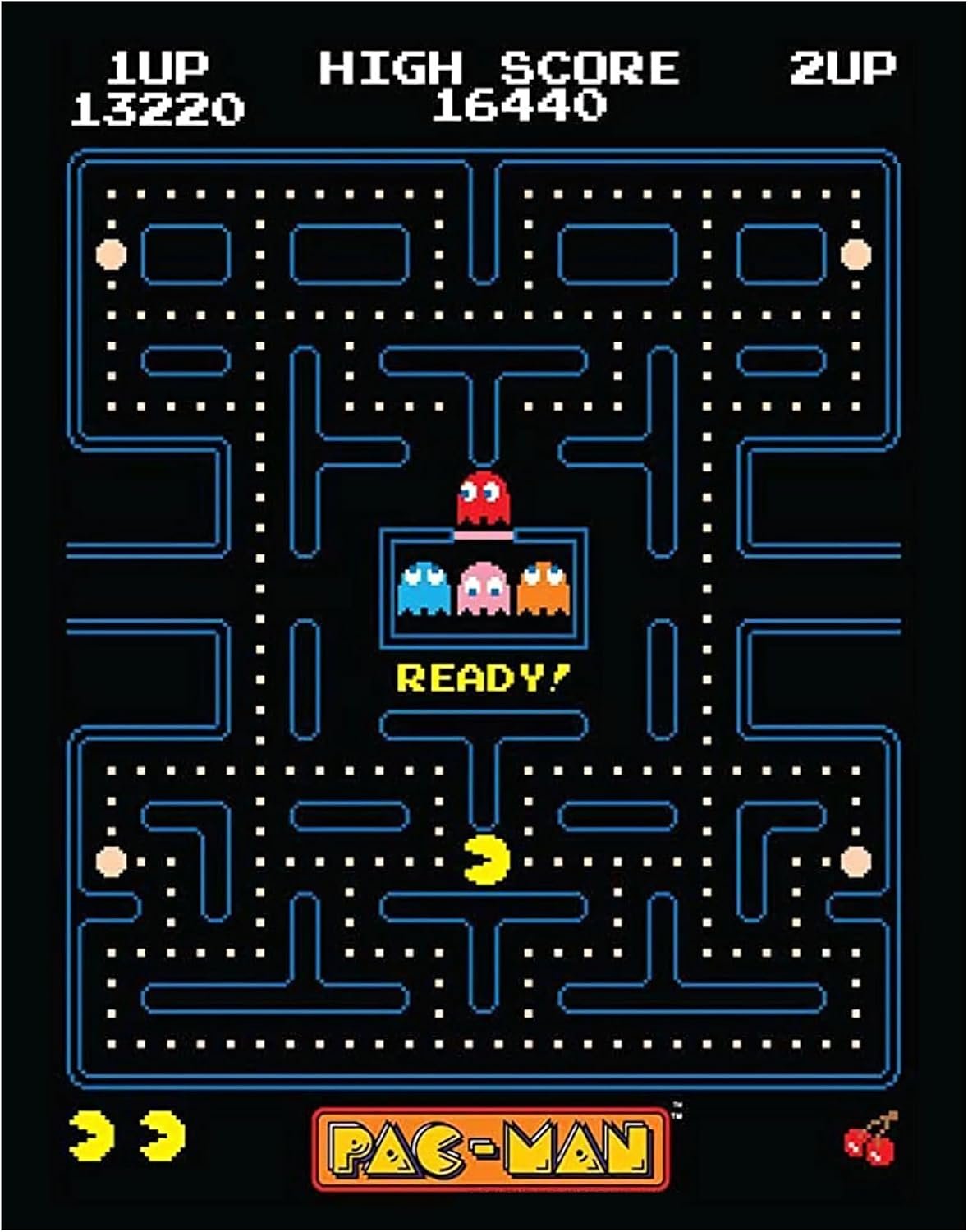Arcade Game Poster – 11×14 Vintage Gaming Wall Art – Classic Video Game Room Decor – Retro 80s Nostalgic Wall Decoration – Gift for Men Boys Gamers – Man Cave Den Bedroom Decor – Unframed