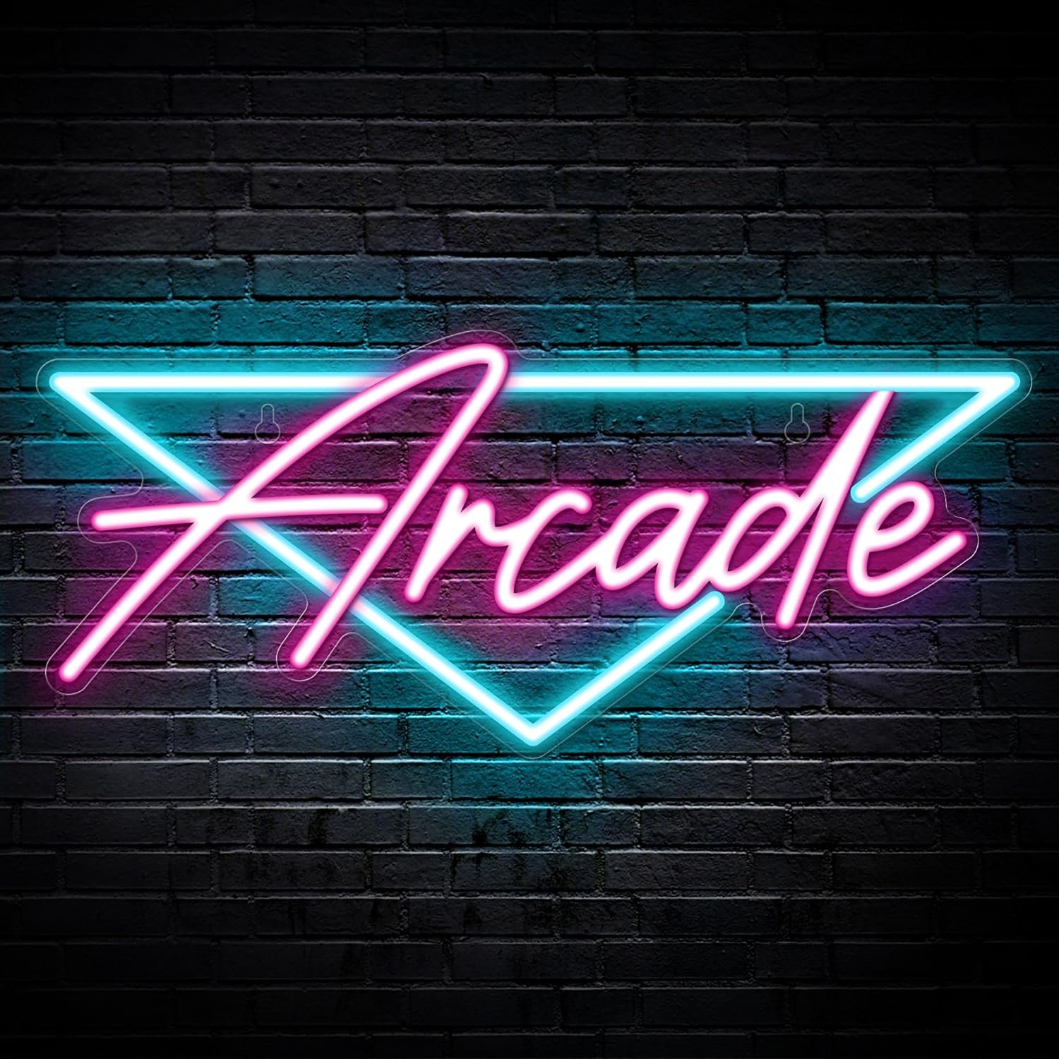 Kavaas Arcade Neon Sign, LED Arcade Signs for Arcade Room Decor | Retro Neon Sign for Boys Bedroom, Gaming Wall decor – Best Arcade Gifts for Teenage Boys, Christmas