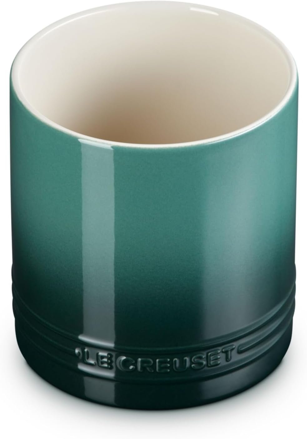 Le Creuset Stoneware Signature Straight Wall Utensil Crock, 1 qt., Artichaut