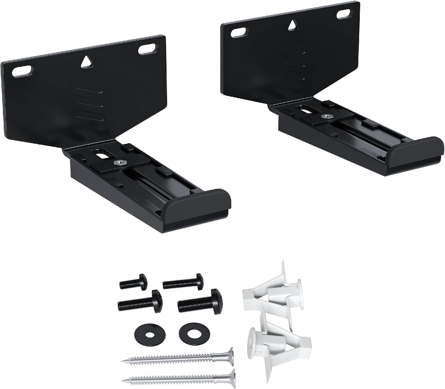 ECHOGEAR Soundbar Wall Mount Bracket – Works with All Soundbars Including Samsung, Vizio, LG, & More – Depth Adjustable for Dolby Atmos Soundbars