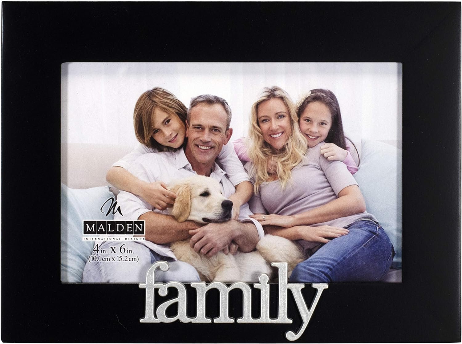 Malden International Designs Family Expressions Picture Frame, 4×6, Black